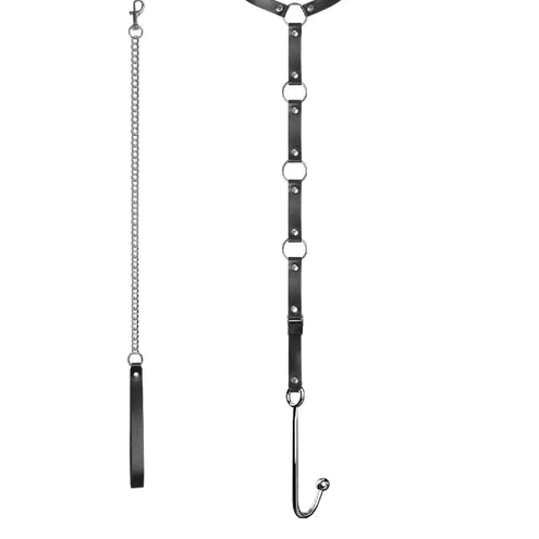 Hook Leash 5853 EverydayUse with Kinky and Anal Collar 1025